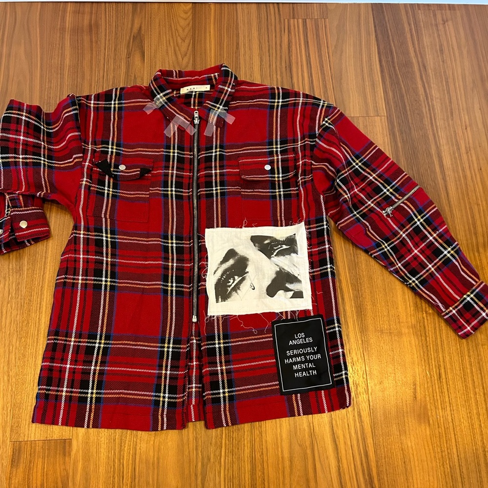Flannel zip up shirt/jacket